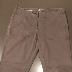 LOFT Modern Straight Gray Pants